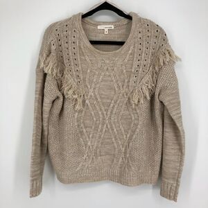 ‎JUNE & HUDSON Western Fringe Sweater